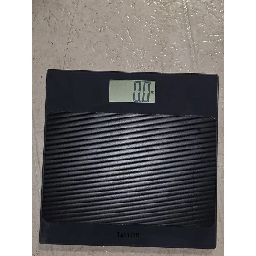 Taylor Glass Digital Bathroom Scale 400 lb Capacity‎ Black Model 5274503 New